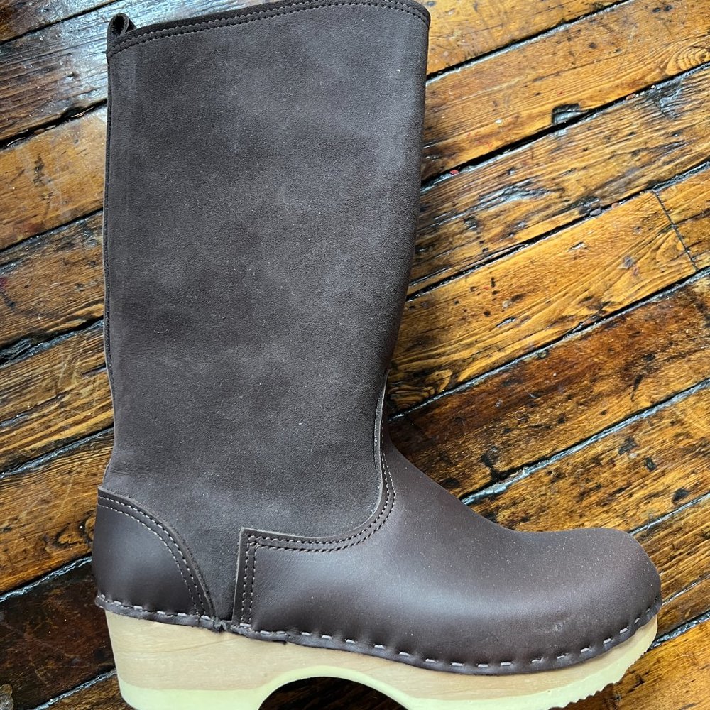 Sven Fur Lined Tall Clog Boots, BRAND NEW IN BOX, Size 40/US 9.5